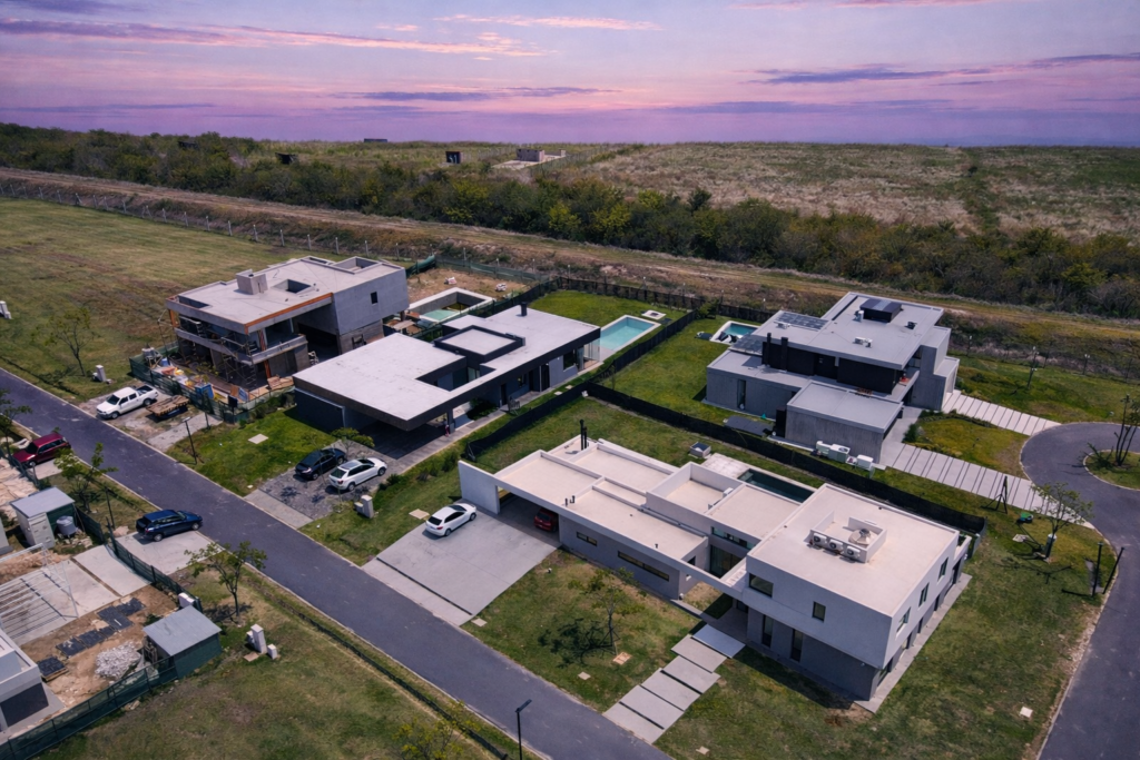 Casas terminadas en etapa 1 